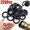225pcs O-Ring Kit: Durable Rubber Seals for Automotive & Machinery - Oil & Water Resistant, Assorted Sizes