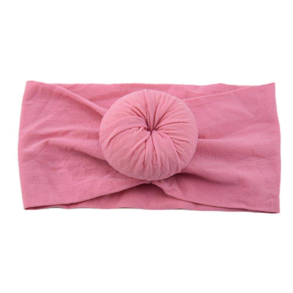 Детские головные уборы из нейлона, широкие детские аксессуары для волос, мягкие чулки с шариками, повязка на голову для малышей из нейлона, повязка на голову в виде пончика