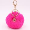 Bag Charm Pompom Pendant Fluffy Plush Ball Keyring Fashion Fur Ball Key Chain  Women Girls