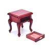 Dollhouse Miniature Furniture Wooden Bedside Drawer Table Nightstand Cabinet
