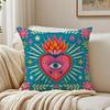 Nordic Boho Sun Leopard Palm Pillow Case Breathable Organic Short Plush Cushion Covers WrinkleResistant Soft Durable