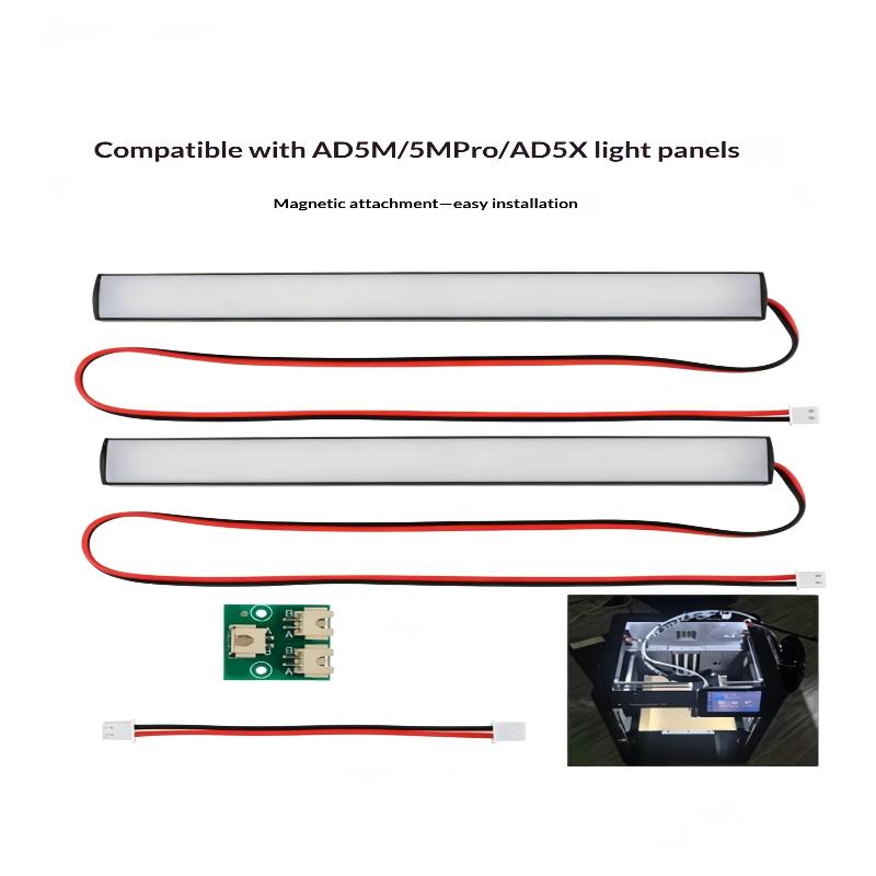 Для Flashforge Ad5M Pro Лампа Магнитные светодиодные огни Ad5X Ad5M Светодиодный световой комплект 24 В Светодиодная лента Для Adventurer 5M Запчасти для 3D-принтера