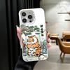 Мультяшный Толстый Тигр Смешной Мягкий Чехол для Телефона для iPhone 15 16 17 Pro Max 17Air 16E 14 Plus 13 12 Mini Ударопрочный Задний Корпус
