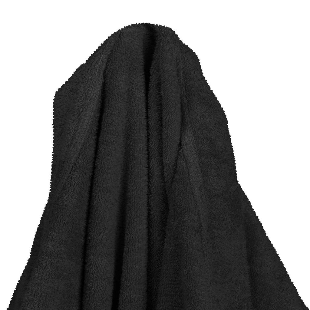 Blanket Hoodie KINN Black XL Cotton