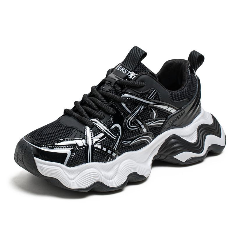 Кроссовки мужские весенне-летние новые дышащие туфли для папы мужские кроссовки на толстой подошве для студентов модные мужские туфли