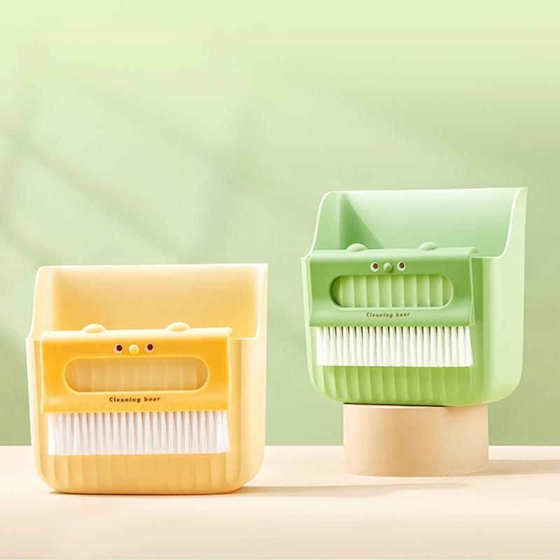 Desk Cleaning Kit Keyboard Cleaning Brush Mini Brooms Dustpans Set Garbage Dust Brush Home Desktop Accessories
