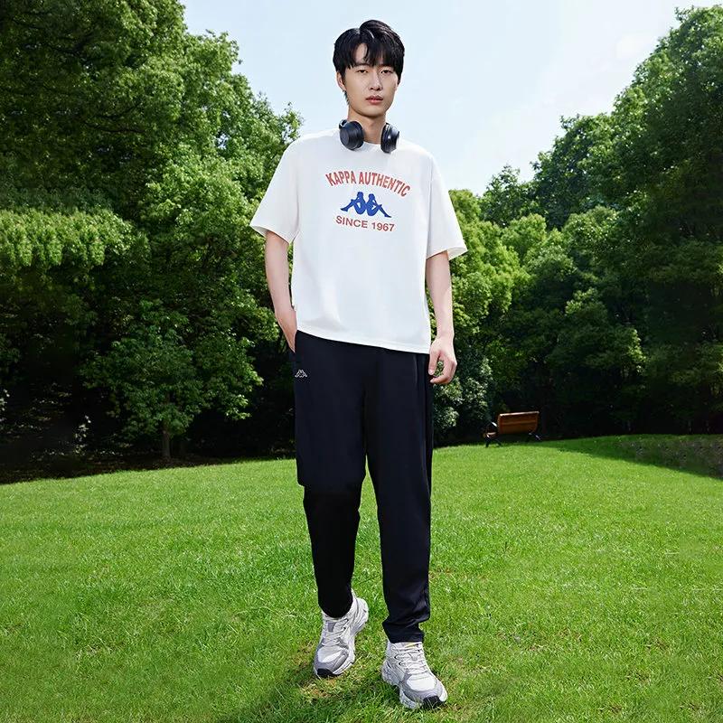 Kappa Casual Pants Men's Black-990 Moderate Skinny Pants (Unisex) Casual Pants K0E32AK03