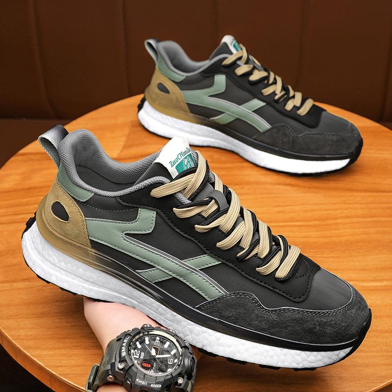 Модные кроссовки из натуральной кожи для мужчин и женщин - Размер 45, Универсальные для осени и зимы