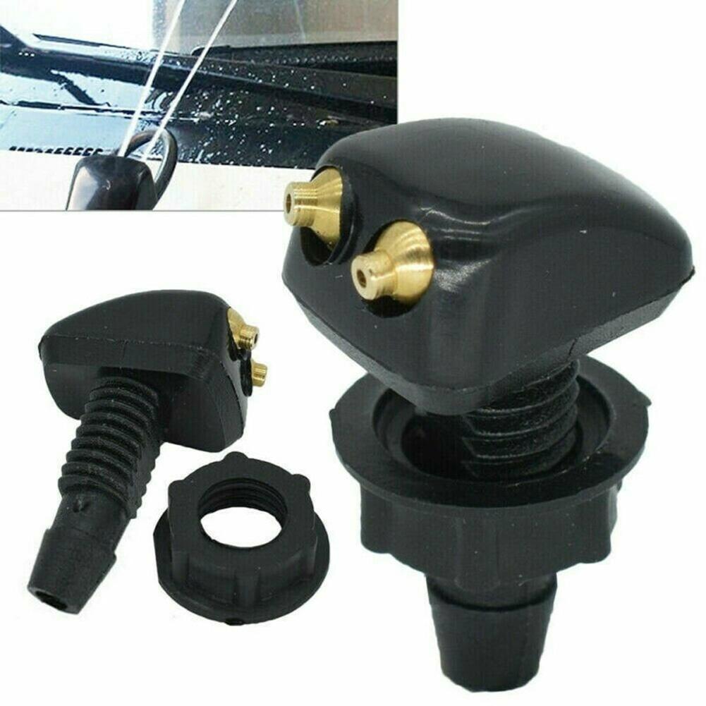 2PCS Dual Holes Adjustable Car Windshield Washer Nozzles Wiper Water Spray-Jet