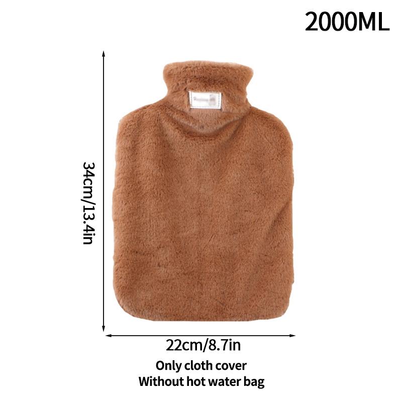 2000 мл грелка для рук зимняя грелка грелка для воды утолщенный плюшевый чехол грелки для рук многоразовые женские грелка для живота