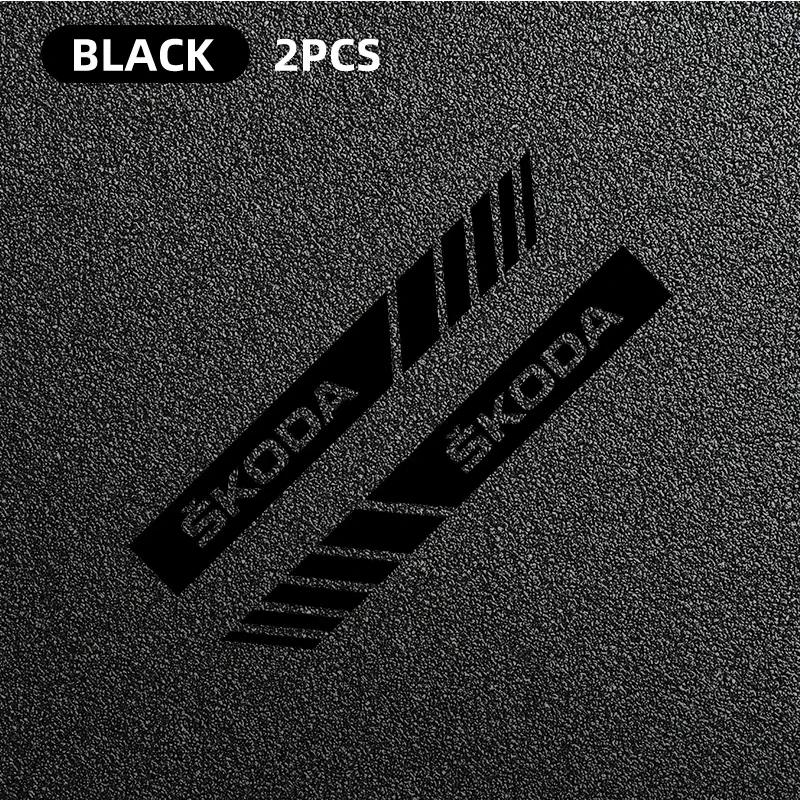 KNHX6 2PCS Car Rearview Mirror Reflective Decals Waterproof Sticker For Skoda Octavia A5 A7 RS Fabia Superb Rapid Karoq Accessories