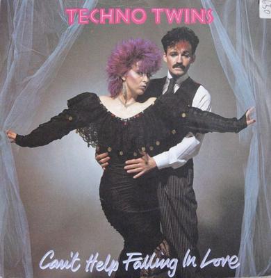 7-дюймовая пластинка TECHNO TWINS - Can't Help Falling In Love 7P232 PRT 1982 UK Танцевальная и Электронная Б/У
