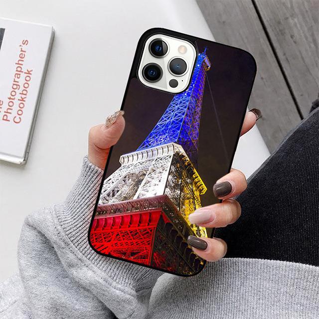 Чехол для мобильного телефона с флагом Франции Для iPhone 17 Air 16 15 14 12 13 11 Pro MAX apple Plus Coque