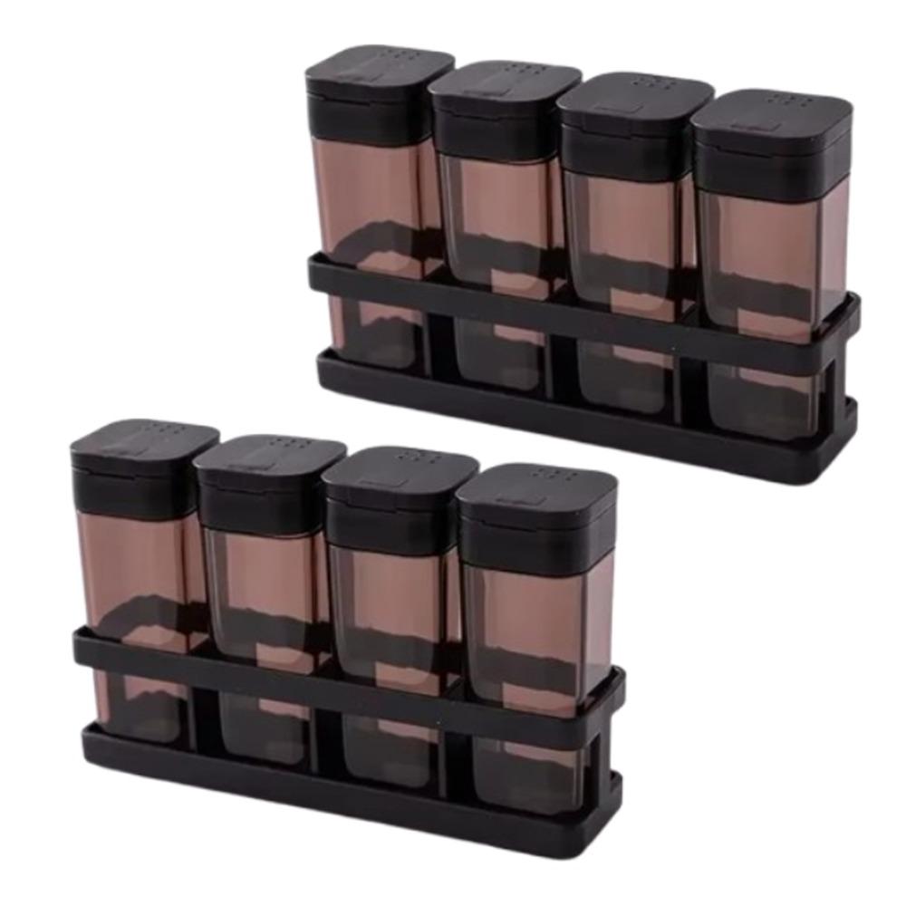 Набор из 8 влагозащищенных банок для специй, герметичные банки для приправ, набор для организации дома