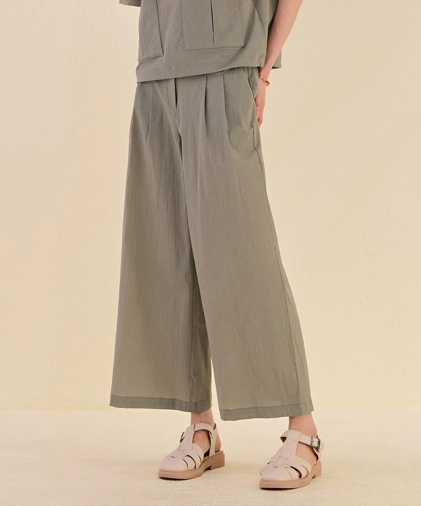 CHASECULT Women'S Seersucker Wide Pants-Dbrg2271C0V