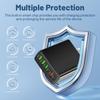 3.1A Multi-Port Charger: 2 Type-C PD + 4 USB for Mobile Phones - Travel-Friendly Charging Hub