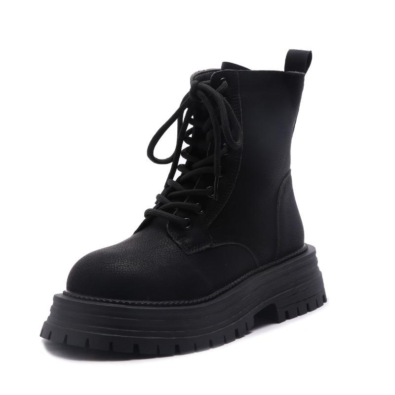 Ботинки Martin женские на толстой подошве коричневые в британском стиле большие желтые ботинки одинарные ботинки женские ботинки короткие ботинки