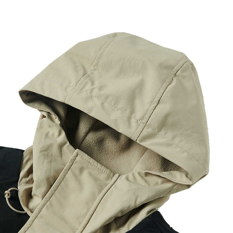 Men's New Balance Multicolor Fleece Lined Casual Outdoor Hood Jackets & Coats Men's Khaki