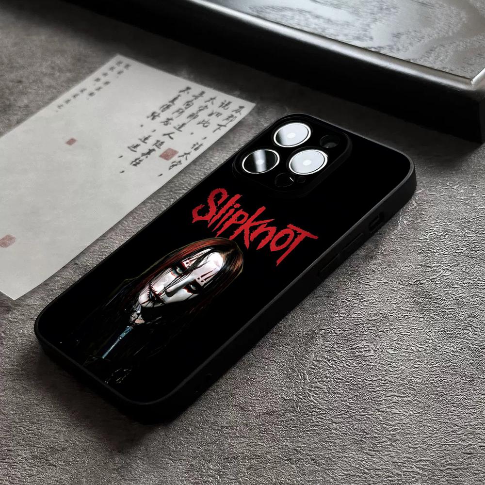 Популярный чехол для телефона Rock с логотипом группы Slipknot Для 17 Pro Max Для iPhone 14 16 Pro Max 12 15 11 13 Pro Xr X Xs 8 7 Plus Задняя крышка