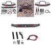 High Quality Metal Rc Rock Crawler Bumper With Bright Led Lights For Axial Scx10 9004