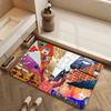 West K-Kanye Door Mat Bedside Entrance Bath Floor Cool Decoration Rapper Corridor Door Mat Carpet Living Room Balcony