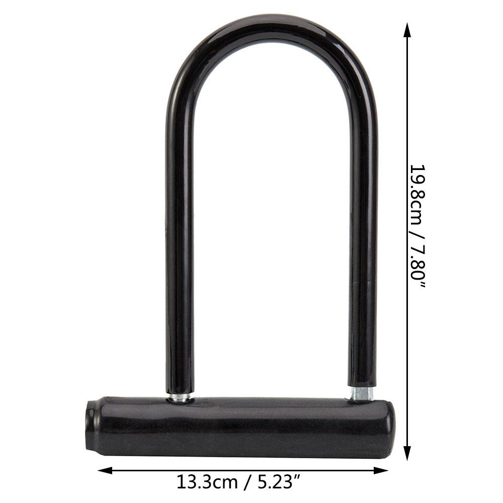 Bicycle U Lock Durable Metal MTB Road Bike Padlock Anti-theft Safety Lock Mounting Bracket Motorcycle E-Bike Cycling Accessories