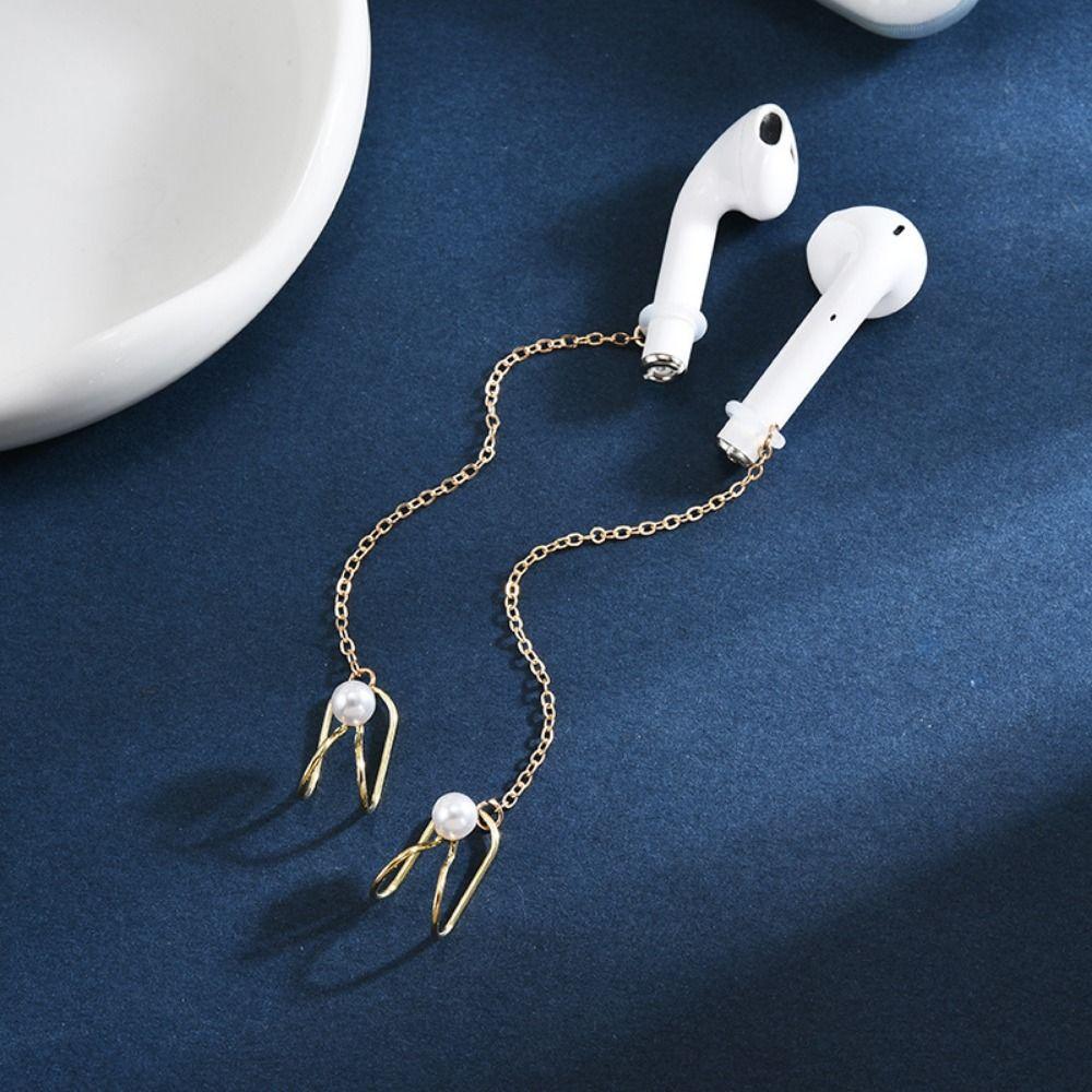 2 шт./пара, наушники для декора ушей, анти-потерянные цепочки, зажим для наушников, беспроводные аксессуары для наушников