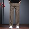 Мужские свободные прямые брюки в стиле business casual