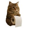 Cat Toilet Paper Holder Wall-Mounted Toilet Roll Holder Bathroom Kitchen Loo Roll Organizer for Cat Lovers Housewarming Gift