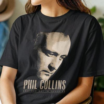 Футболка Phil Collins | Another Day in Paradise Винтажный Стиль Унисекс