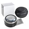 Illumination Paperweight Magnifier Dome Desktop Magnifying Glass 70mm Optical Glass Lens Reading Magnifier for Studying Map Coin