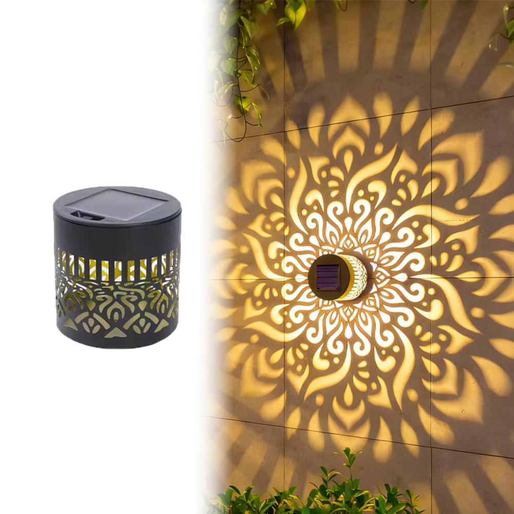 LED Garden Decorative Light Waterproof Fence Wall Light Solar Wall Lamp Pathway Landscape