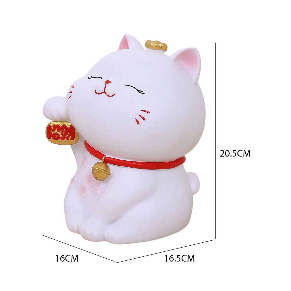 Cute Cat Piggy Bank Anti-fall Animal Saving Pot Funny Lucky Cat Ornament  Kids Toy