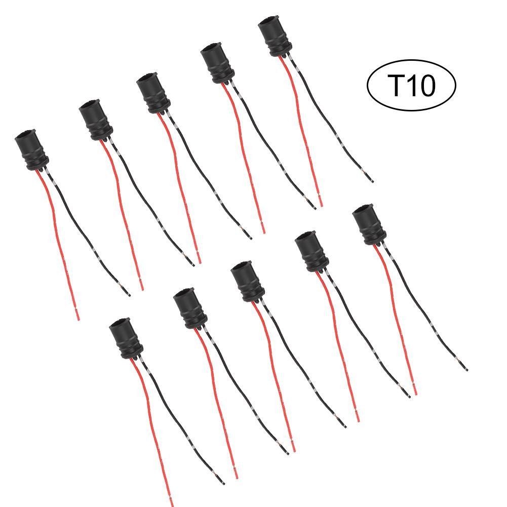 Набор из 10 шт. Мягкий штекерный соединитель для лампочки, держатель гнезда для автомобилей, мотоциклов