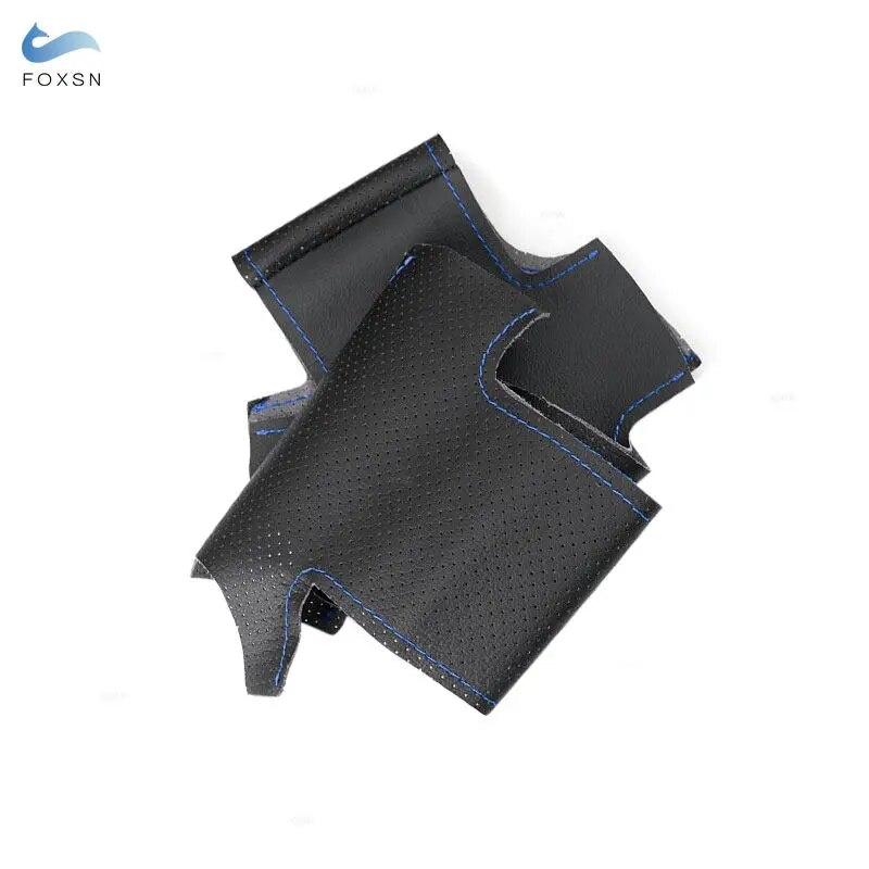 Оплетка на руль для Honda City 2002-2008 Civic 2002-2005 Fit Jazz 2001-2005 Автомобильный руль с перфорированным кожаным чехлом