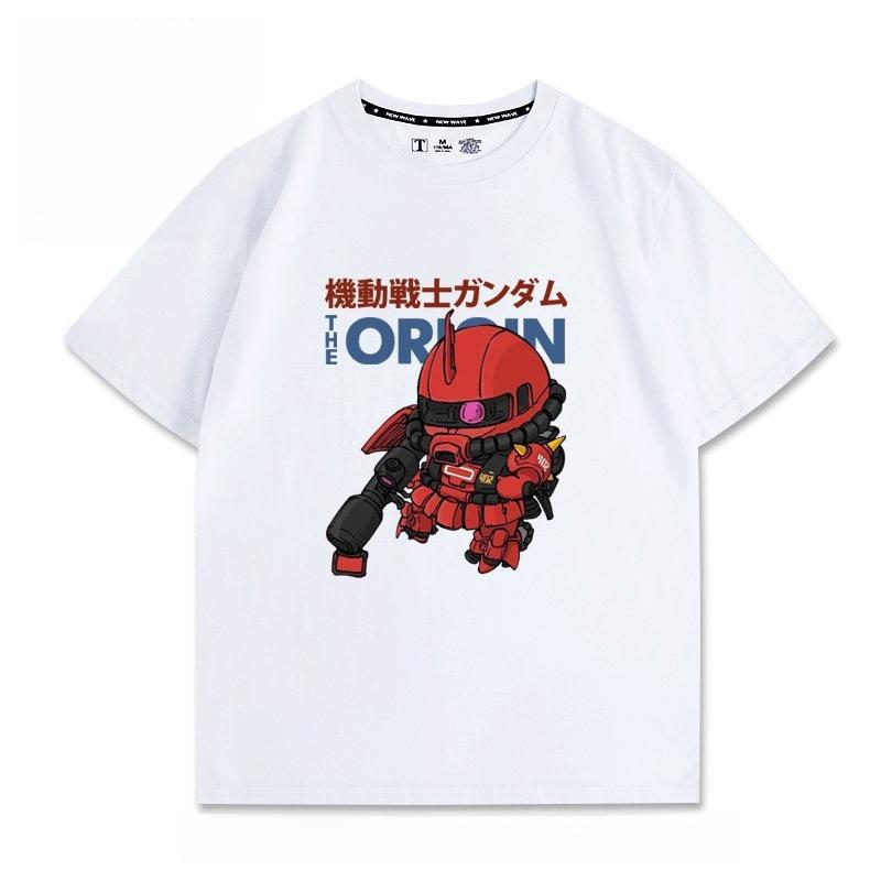 Печатная футболка с принтом Mobile Suit Gundam Q Version Унисекс и женская футболка Унисекс Топ Спортивная футболка 2026 Лето Новая футболка