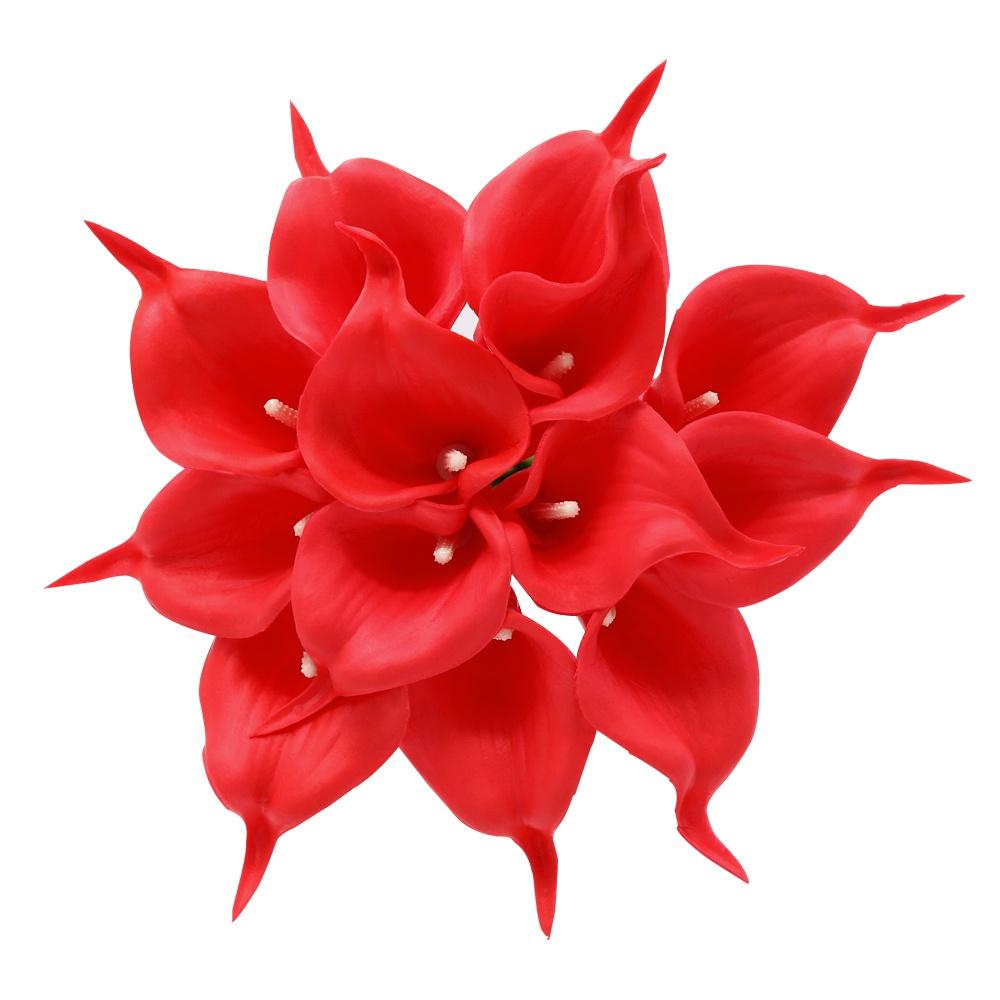 10 шт., настоящие сенсорные Каллы, искусственные цветы, букет Каллы для свадьбы, свадебный домашний цветок, украшение