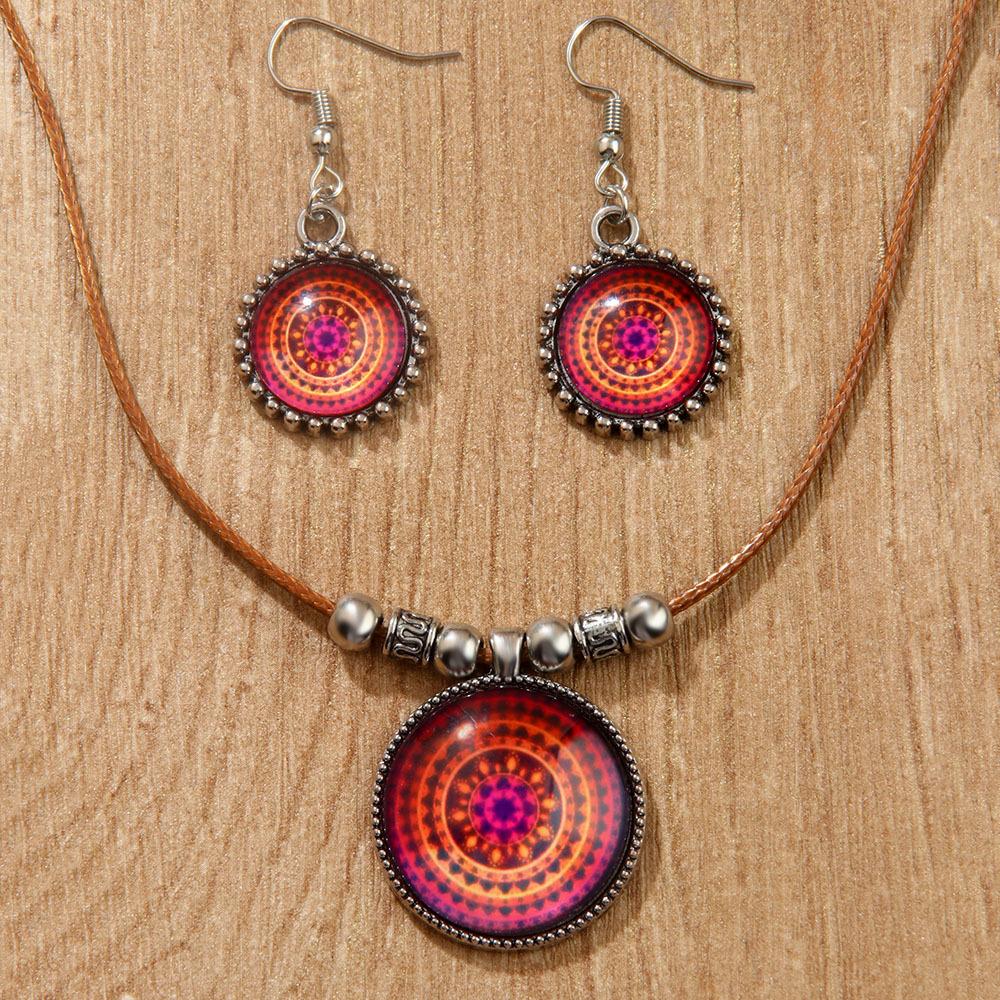 Стеклянное ожерелье Boho Evil Eyes Rope для женщин и мужчин, цветное ретро-цветочное турецкое ожерелье Lucky Eye, цепочка для ключицы