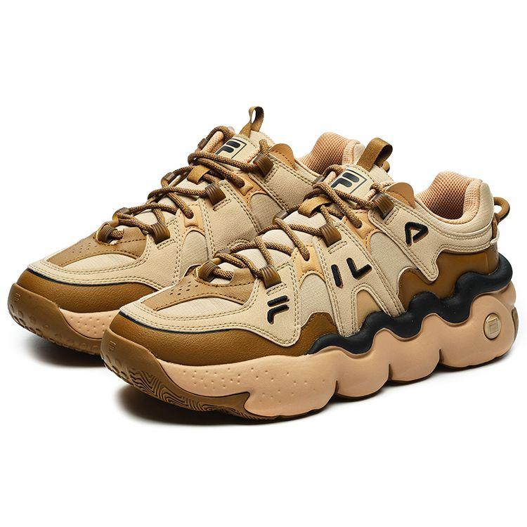 Fila Panini Мода Повседневные Спортивные Удобные Низкие Ретро Баскетбольные Кроссовки Мужские кроссовки Медно-коричневый F12M242605FTC