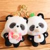 Cuddly Plush Panda Keychain Stuffed Bubble Blowing Designs Gifts Collectible