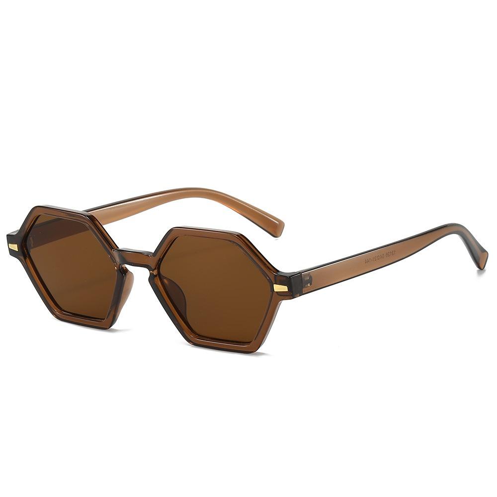 Polygon Vintage Simple Sunglasses Women Men Classic Fashion Sun Glasses Daily Commute Driving Shade Glasses