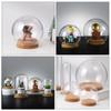 Preserved Fresh Flowers Glass Cover Flower Dustproof Cover Transparent Glass Dome Protector Clear Flower Domes
