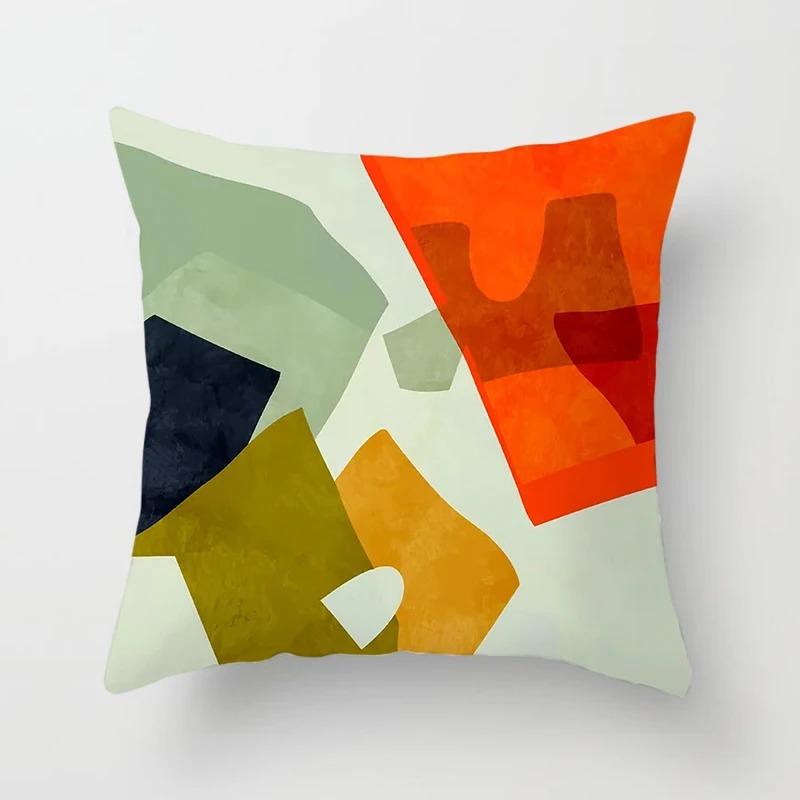 Простые красочные декоративные наволочки для гостиной, офиса, дома, наволочки для автомобиля, украшения