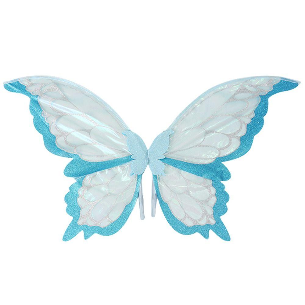 Adults Kids Girls Angel Wings Two-Color Halloween Costume Accessories Butterfly Costume Wings