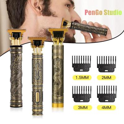 Цельнометаллическая винтажная машинка T9, женская машинка для стрижки волос, парикмахерская, профессиональная машинка для стрижки, 0 мм, триммер для носа и ушей, отделка для мужчин