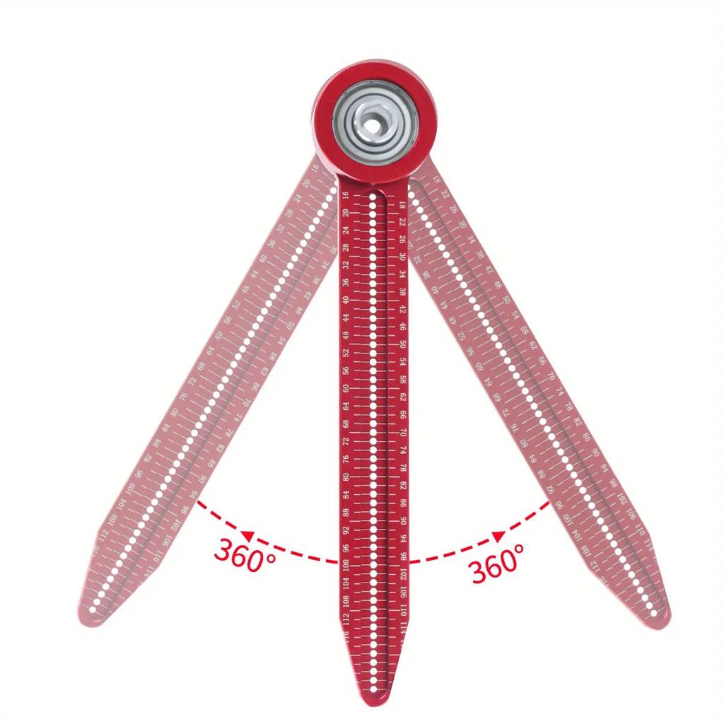 Portable Woodworking Compass Alloy Scribe 360 Degree Round Marking Gauge Precision Circle Maker Carpenter Tool for Tiny Circles