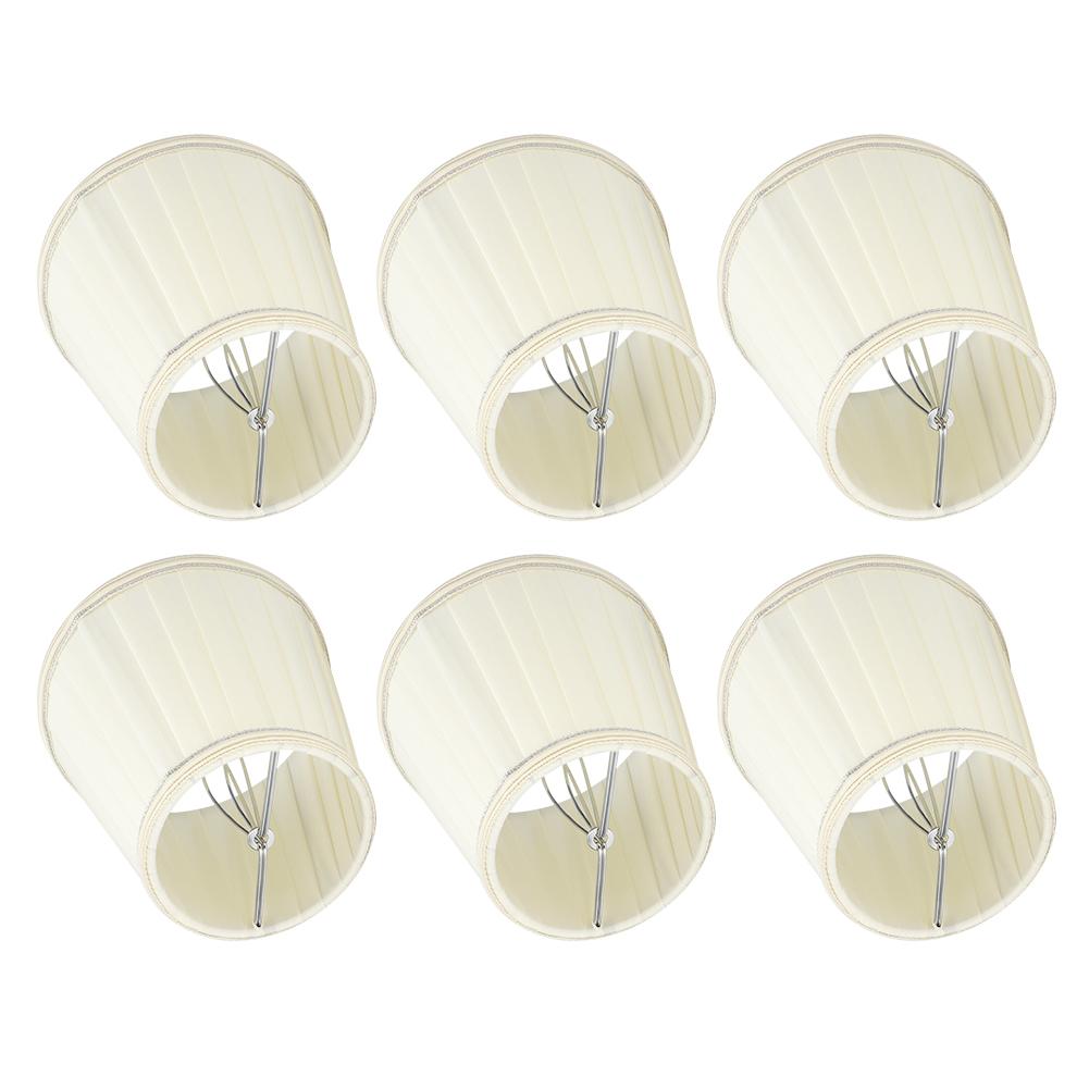 6PCS Modern Fabric Lampshade Light Cover Decoration for Home Chandelier Wall Pendant Lamp