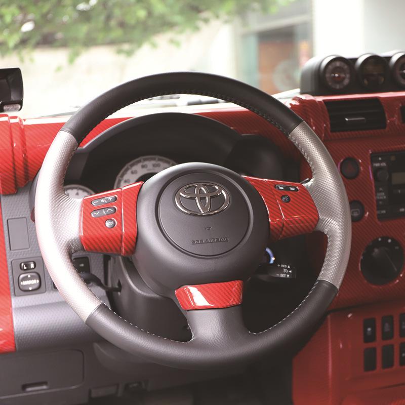FJ Cruiser 3D Углеродное волокно/Груша Комплект защитных от царапин накладок для интерьера