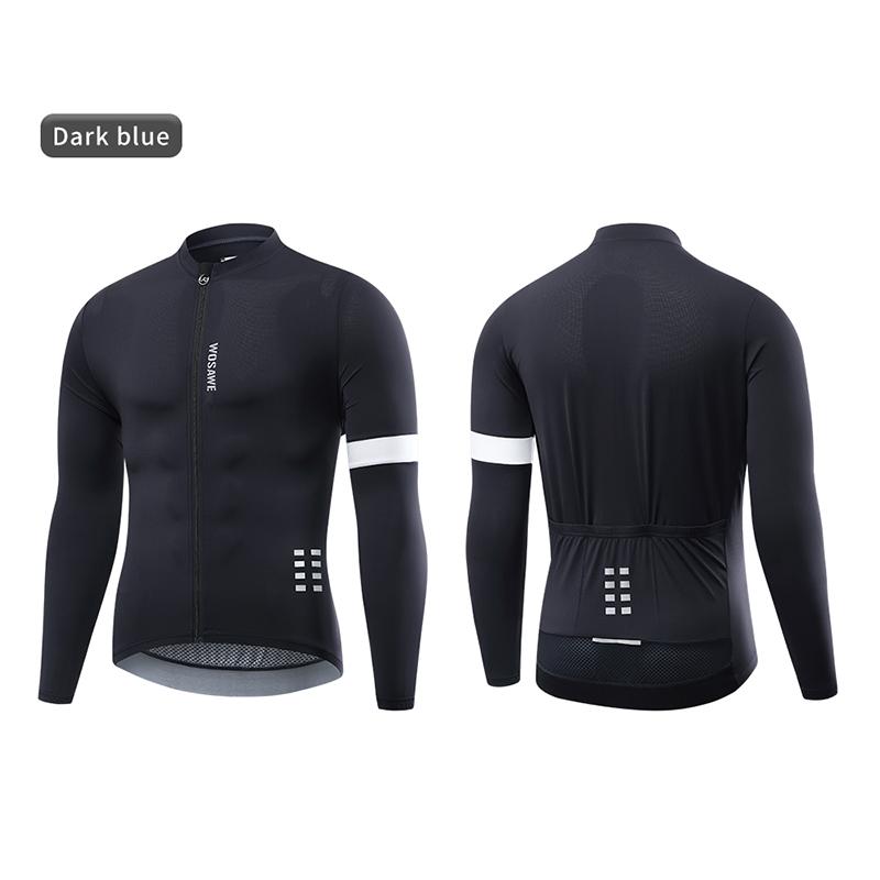 Wosawe Мужская одежда для езды на велосипеде с градиентным принтом и длинными рукавами, одежда для езды на горном велосипеде, спорт на открытом воздухе, быстросохнущая дышащая одежда для езды на велосипеде