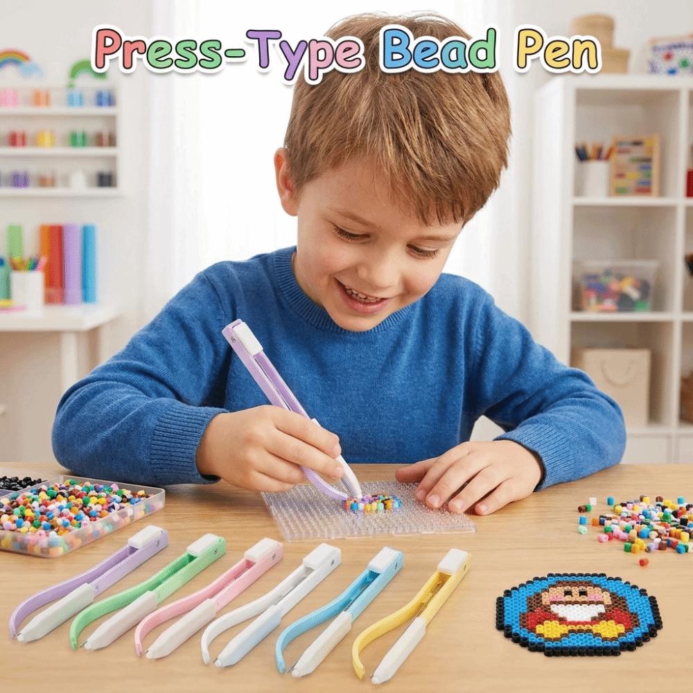 Efficient Storable Bead Pen 2in1 Perler Bead Placement Pen Collage Bead Tool Handmade Craft